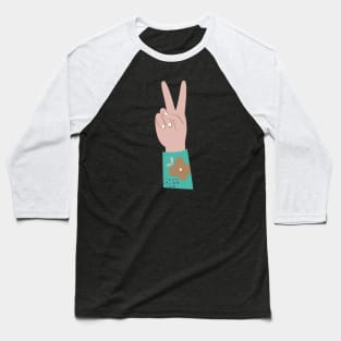 Peace Hands 6 Baseball T-Shirt